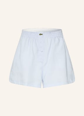 Lacoste Šortky Z Lnu tmavě modrá