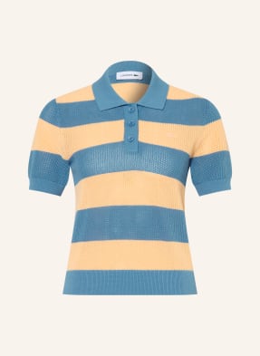 Lacoste Strick-Poloshirt blau