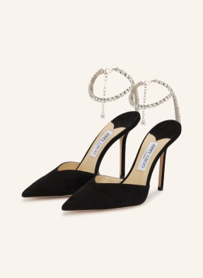 Jimmy Choo Lodičky Sadea S Ozdobnými Kamínky černá
