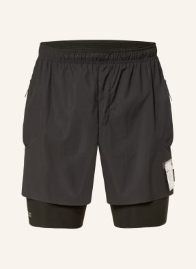 Satisfy Běžecké Šortky 2 V 1 Rippy™ Cordura černá