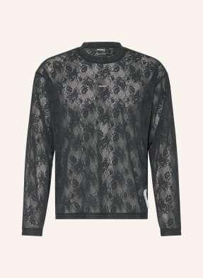 Satisfy Běžecké Tričko Space-Lace™ Z Krajky černá
