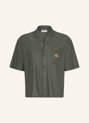 Café Du Cycliste Letní Košile Gladys Relaxed Fit Ze Síťoviny khaki