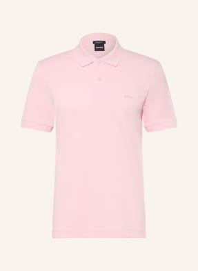 Boss Piqué-Poloshirt Pallas Regular Fit rosa
