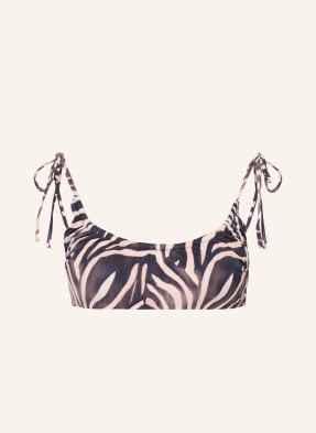 Hugo Bralette-Bikiny-Top Fancy béžová / černá