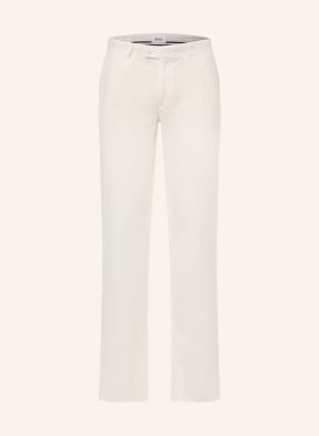 Brax Chino Fabio Modern Fit Aus Leinen weiss