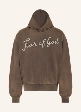 Fear Of God Mikina S Kapucí světle hnědá
