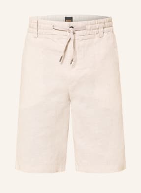 Boss Chinoshorts Chino Tapered Fit Mit Leinen beige