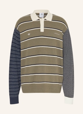 Adidas Originals Pletené Polo Tričko sftm007 olivová / krémová / černá