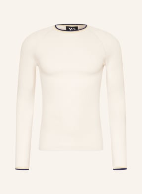 Y-3 Mikina S Dlouhým Rukávem Wb y3 Knit bílá / žlutá / tmavě modrá