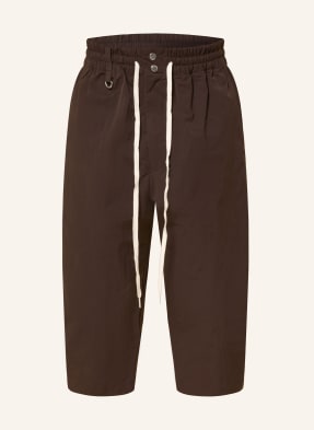Y-3 Šortky Wb y3 Rip tmavě hnědá / režná
