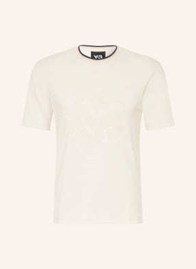 Y-3 Tričko Wb y3 Graphic režná / žlutá / tmavě modrá