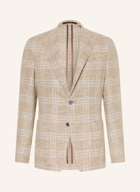 Windsor. Sako Giorno Shaped Fit béžová / tmavě modrá / bílá