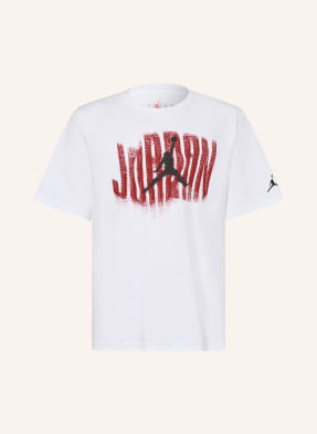 Jordan Tričko Jordan Distressed bílá / červená / černá