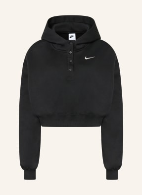 Nike Cropped-Hoodie Phoenix schwarz