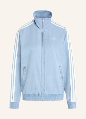 Adidas Originals Džínová Bunda Adidas Originals Summer Glow Denim Firebird tmavě modrá / bílá