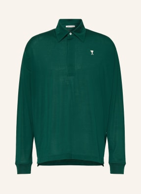 Ami Paris Jerseyové Polo Tričko tmavě zelená