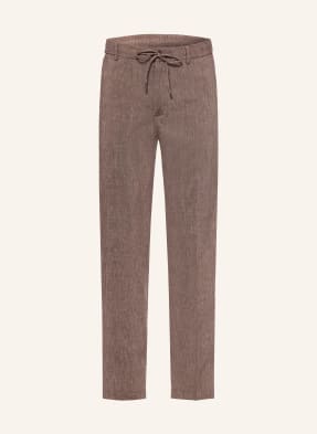 Boss Hose Kane Extra Slim Fit Mit Leinen braun