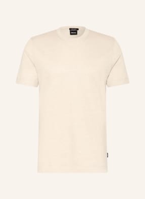 Boss T-Shirt Thompson Mit Leinen beige