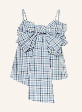 Acne Studios Top tmavě modrá / tmavě modrá / bílá