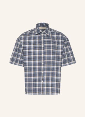 Reternity Košile S Krátkým Rukávem Comfort Fit Z Flanelu tmavě modrá / režná / černá