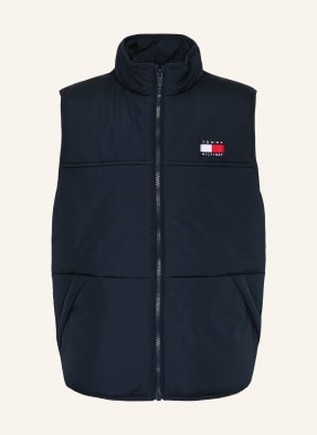 Tommy Hilfiger Prošívaná Vesta tmavě modrá