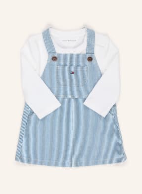 Tommy Hilfiger Sada: Tričko S Dlouhým Rukávem A Šaty tmavě modrá / bílá