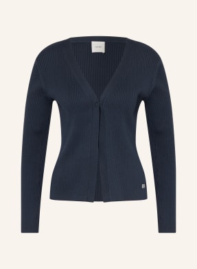 Calvin Klein Set: Stricktop Und Strickjacke blau
