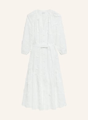 Comma Kleid Mit 3/4-Arm weiss