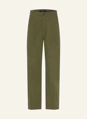 G-Star Chino Pleated Loose Tapered Zúžený Střih khaki