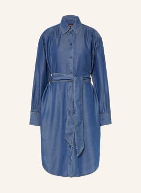 Boss Hemdblusenkleid Delegant In Jeansoptik blau