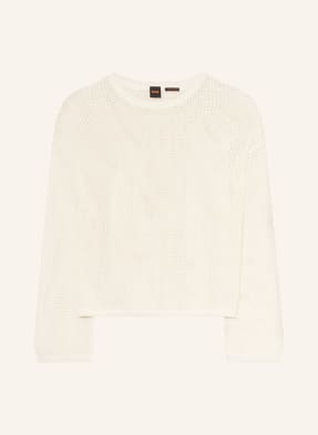 Boss Pullover Farde weiss