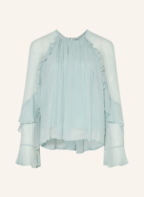 Boss Blusenshirt Bradia Mit Volants blau