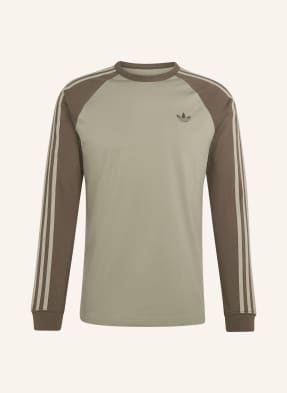 Adidas Originals Tričko S Dlouhým Rukávem 3streifen zelená / khaki