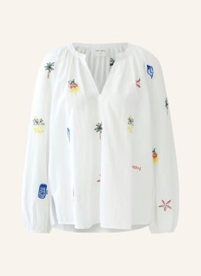 Oui Blusenshirt weiss