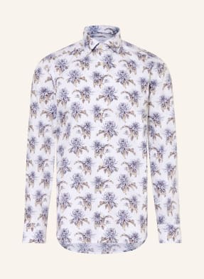Eton Košile Slim Fit bílá / černošedá / tmavě modrá