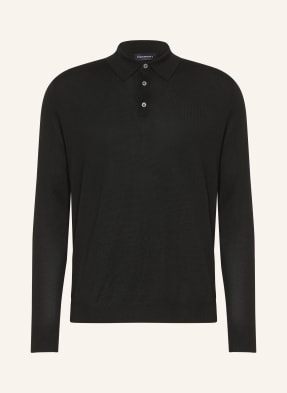 Strokesman's Strick-Poloshirt schwarz