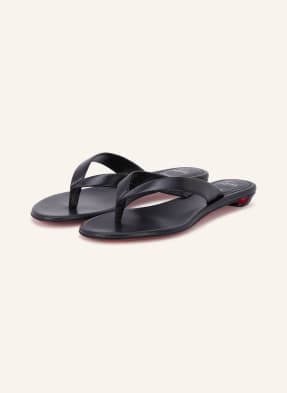 Christian Louboutin Pantofle Miss Z Tong černá