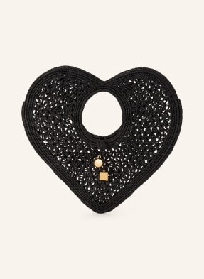 Jacquemus Handtasche Le Spiaggia Coeur schwarz