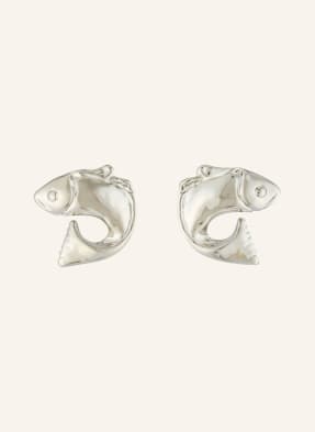 Jacquemus Náušnice Les Boucles Poisson stříbrná