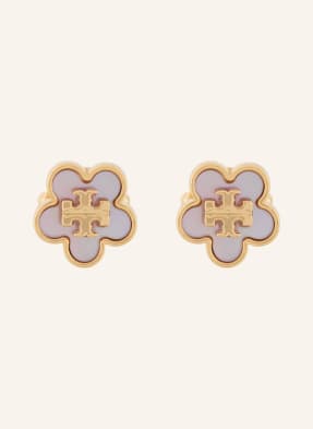Tory Burch Náušnice Forget Me Not zlatá / světle růžová