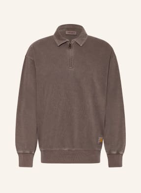 Carhartt Wip Mikina S Kapucí hnědá