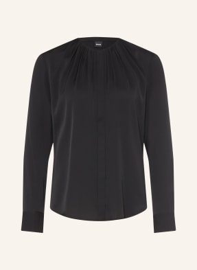 Boss Bluse Banorah Mit Seide schwarz