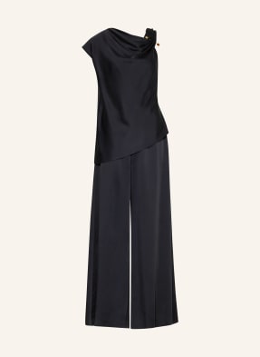 Boss Jumpsuit Danjini Aus Satin blau