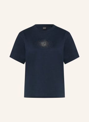 Boss T-Shirt Elpha Mit Schmucksteinen blau