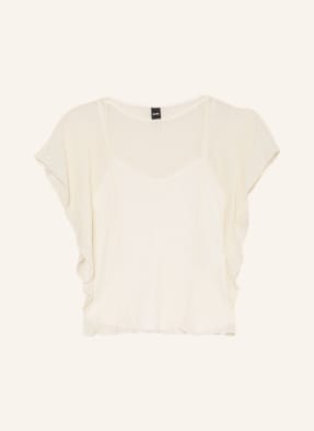 Boss Blusenshirt Bacope Mit Volants beige