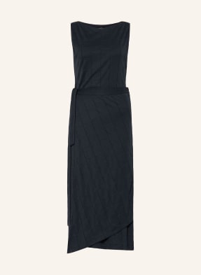 Boss Strickkleid Equadri In Wickeloptik blau
