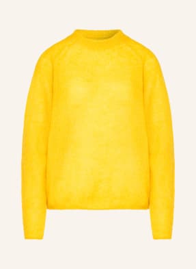 Boss Pullover Fewena Mit Alpaka gelb
