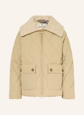 Barbour Steppjacke Eva Mit Kunstfell beige