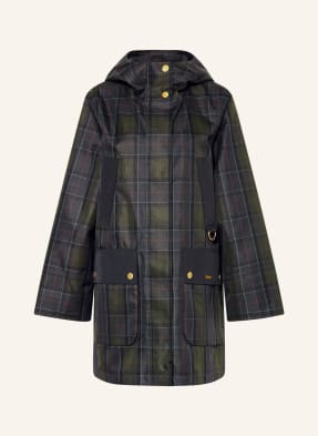 Barbour Parka Rotsea tmavě modrá / tmavě červená / khaki