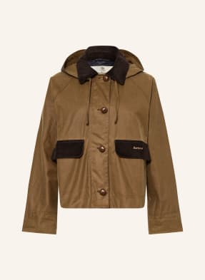 Barbour Bunda Adina S Odnímatelnou Kapucí hnědá / tmavě hnědá / tmavě modrá